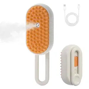 Kiddy-Pets™ Brosse à vapeur douce 4 en 1 rechargeable pour chat et chien