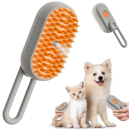 Kiddy-Pets™ Brosse à vapeur douce 4 en 1 rechargeable pour chat et chien