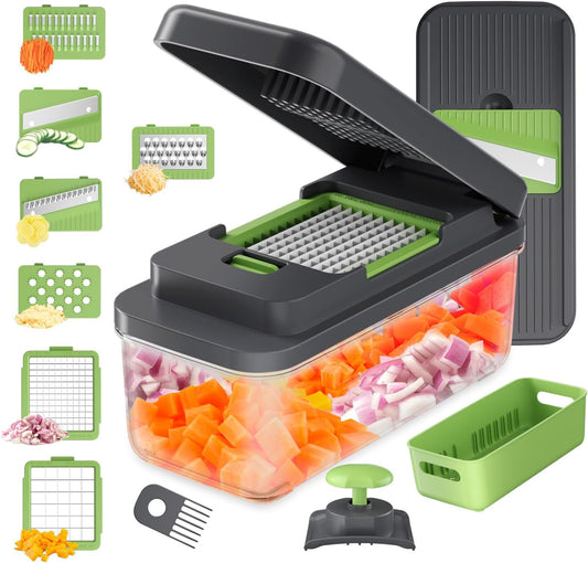Découpeur de Légumes Veggie-Slicer® 16-en-1 Magique et Multifonction
