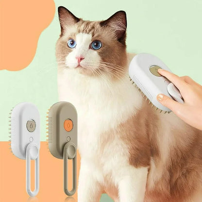 Kiddy-Pets™ Brosse à vapeur douce 4 en 1 rechargeable pour chat et chien
